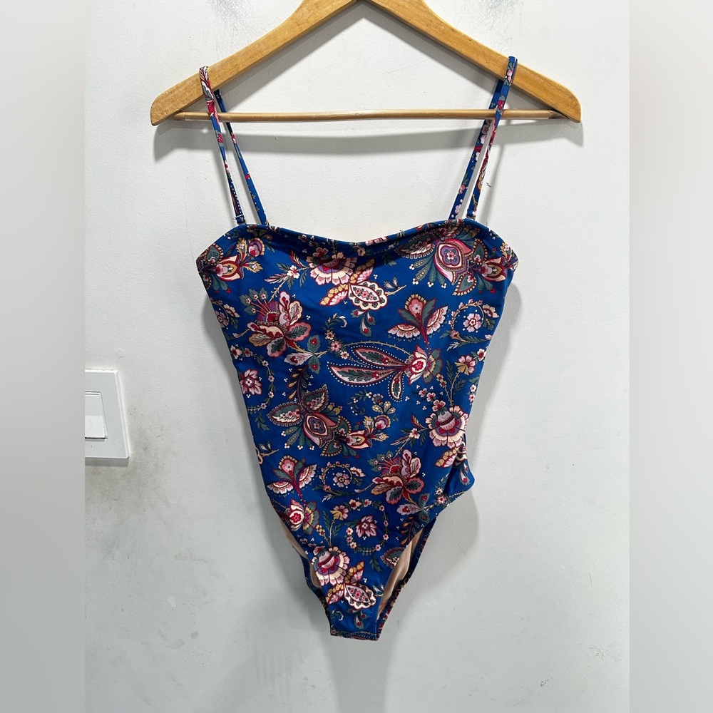 J. Crew High Leg Bandeau One Piece